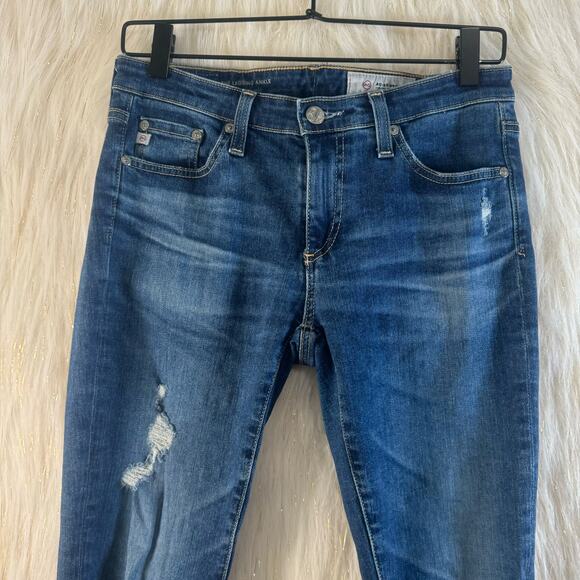 AG Adriano Goldschmied The Legging Ankle Jeans Super Skinny Distressed 26 - Picture 2 of 9